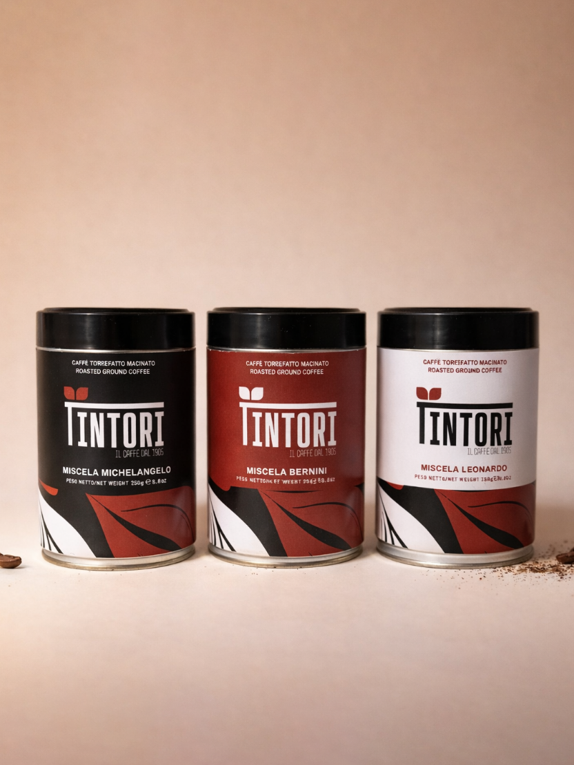 Kit Assaggio Caffè Macinato per Moka - 3 Miscele da 250g