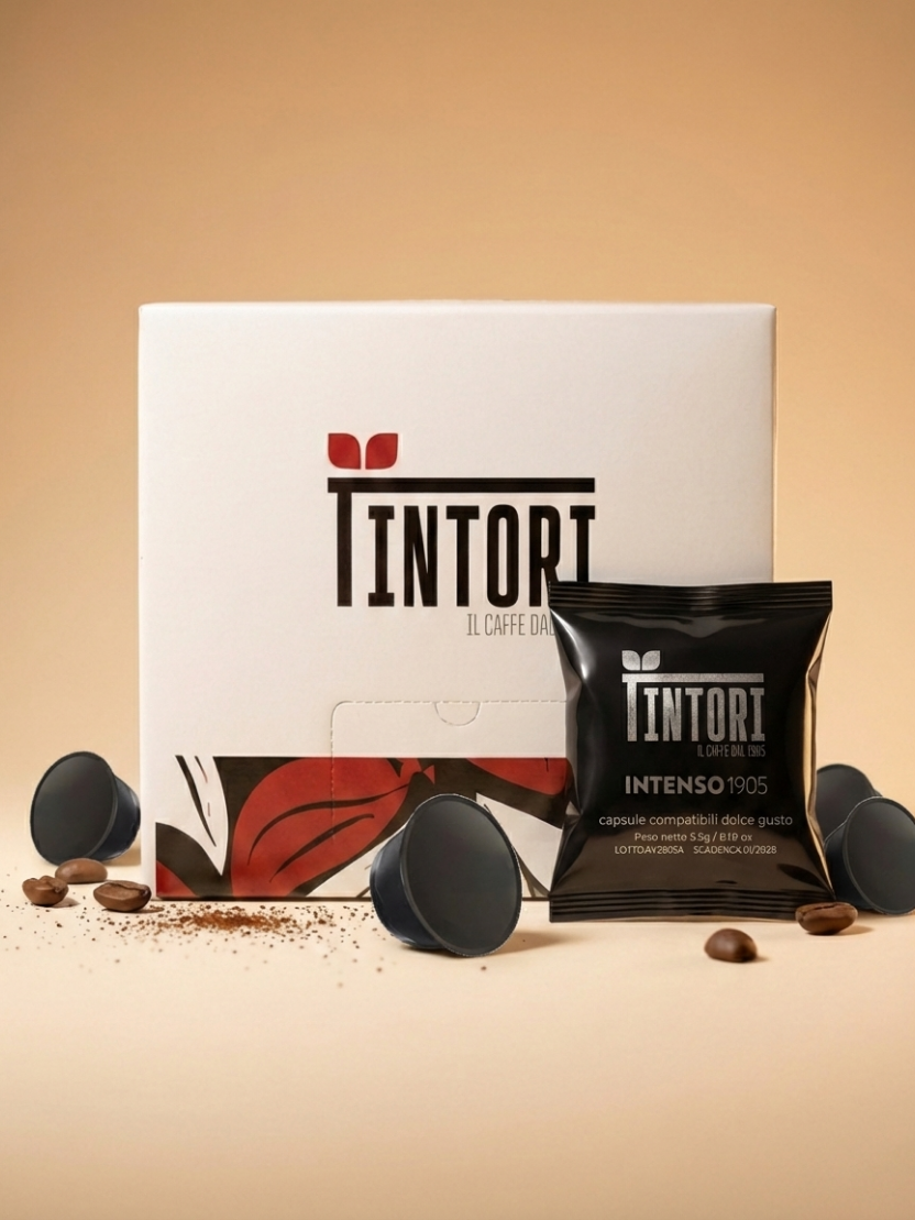Capsule Compatibili Nescafé® Dolce Gusto® INTENSO1905 100pz – Caffè Tintori