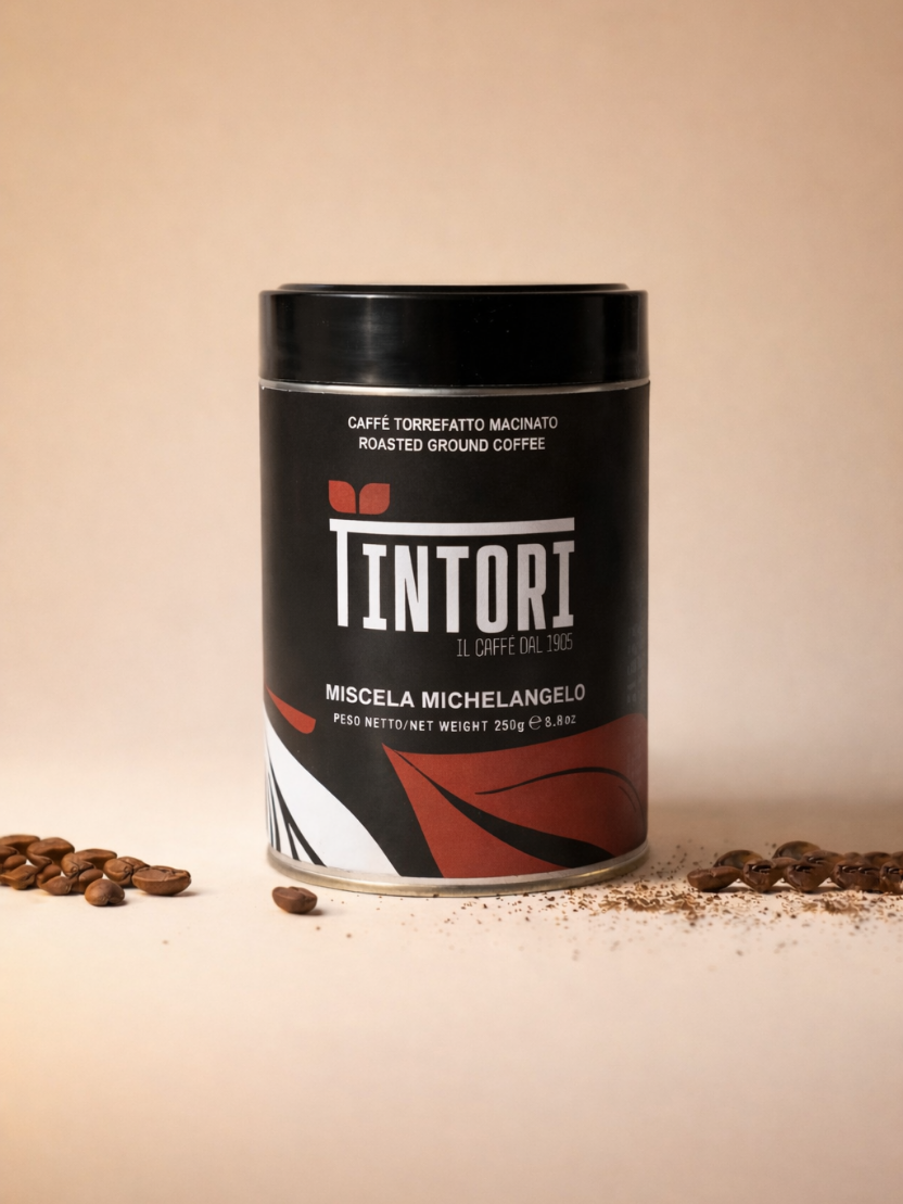 Caffè Macinato per Moka Michelangelo 250g Lattina