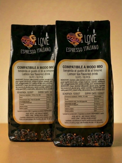 Capsule Compatibili A Modo Mio® Tè al Limone 10pz – Bevanda al Gusto di Tè al Limone